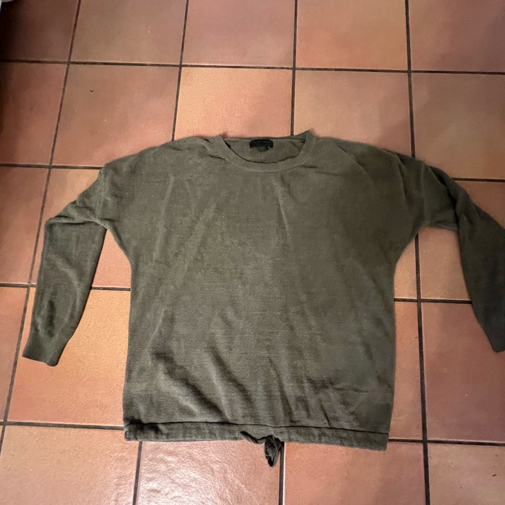 BAREFOOT DREAMS cozy chic ultra lite slouchy pullover size small army green